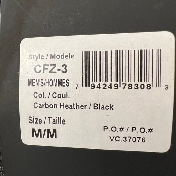 Stormtech CFZ-3 Men s Metro Full Zip Hoody Carbon Heather/Black Medium - Picture 5 of 7